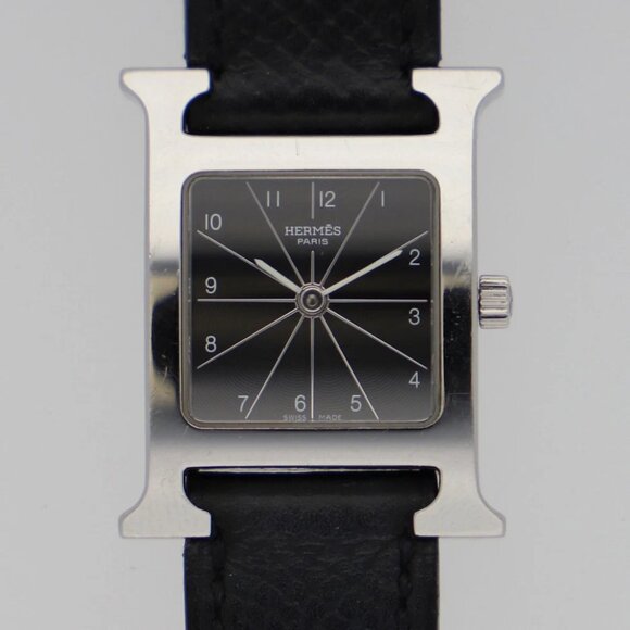HERMES Watches HH1.210 Stainless Steel/leather Quartz - Picture 1 of 8